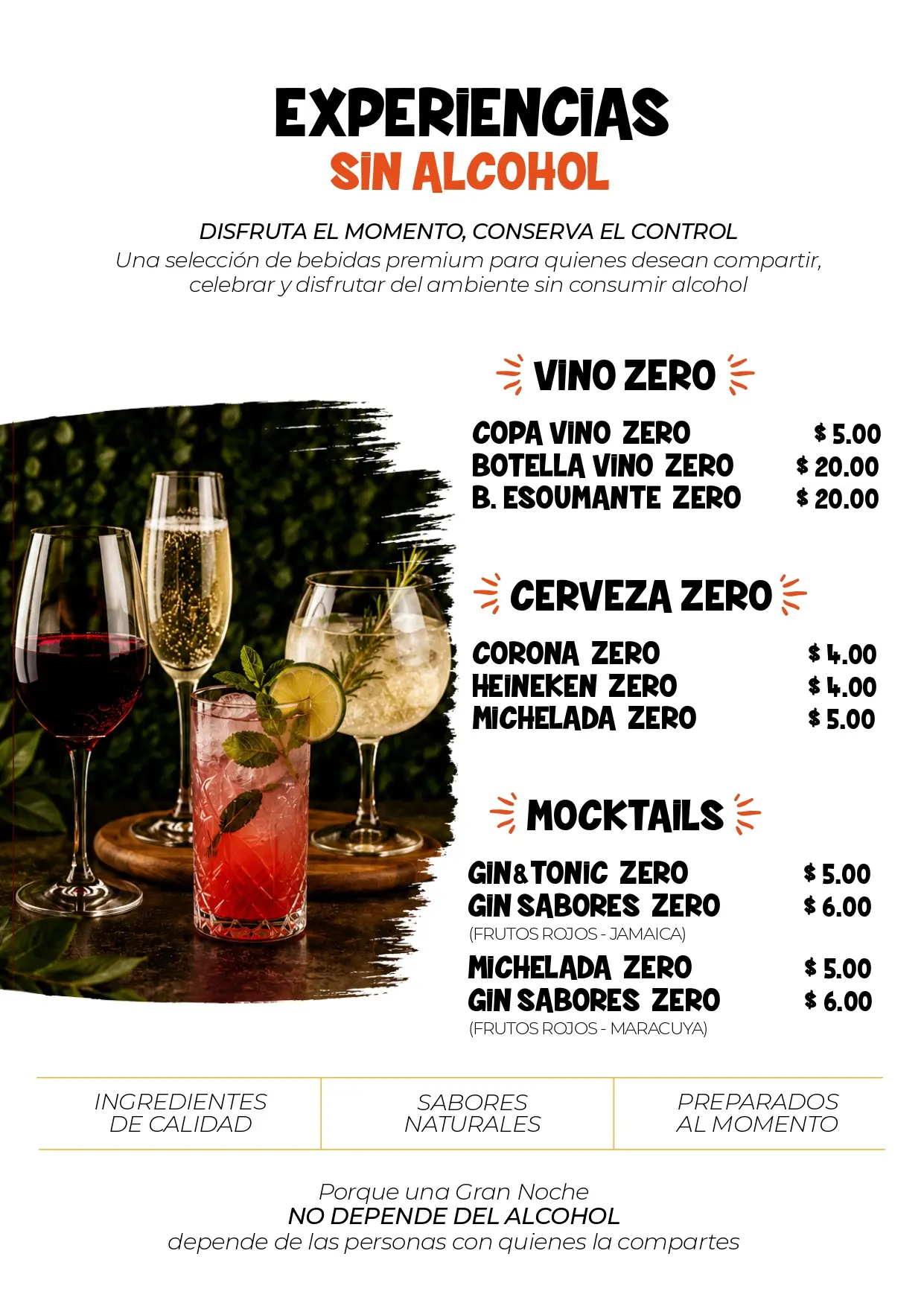 Menú Rincón de Moises
